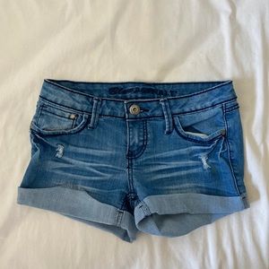 denim shorts